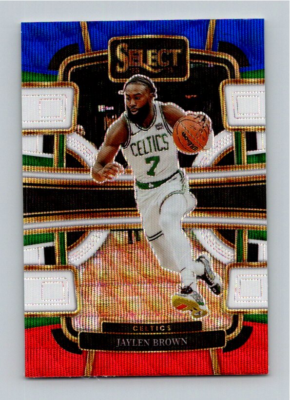 2023-24 Panini Select Jaylen Brown #22 Tri-Color Concourse