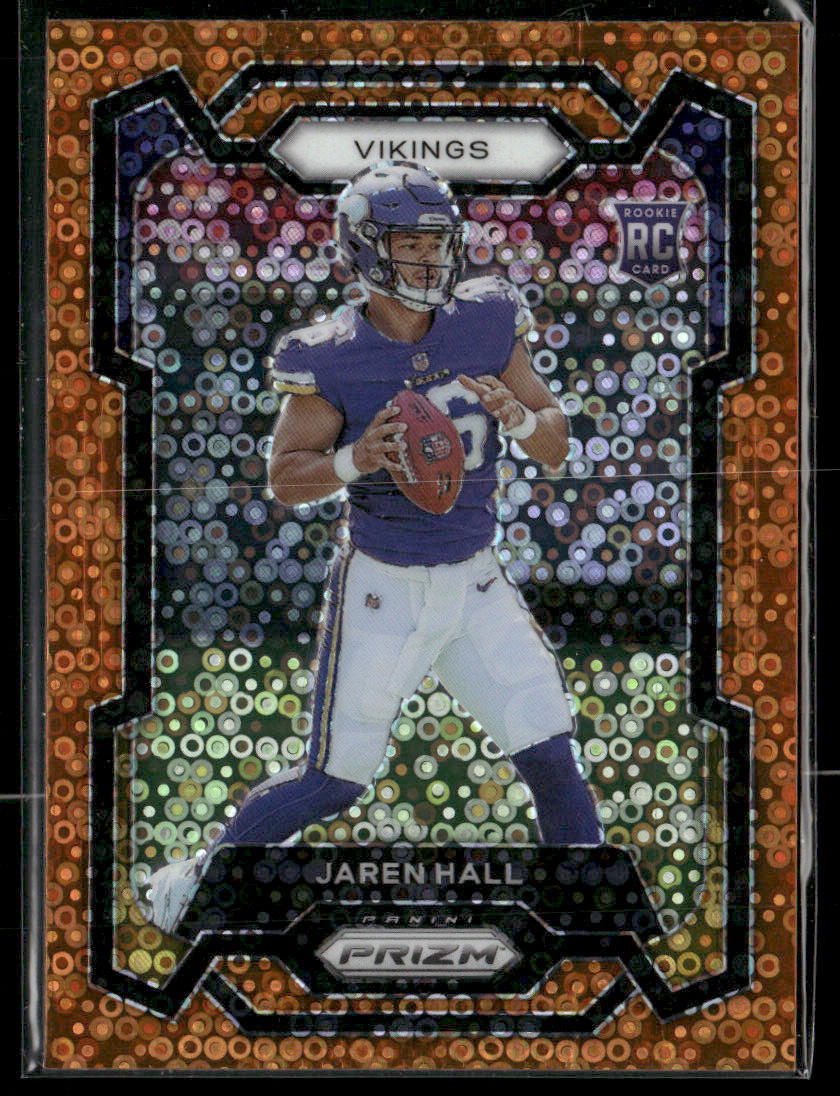 2023 Panini Prizm Jaren Hall #367 Orange Lazer RC