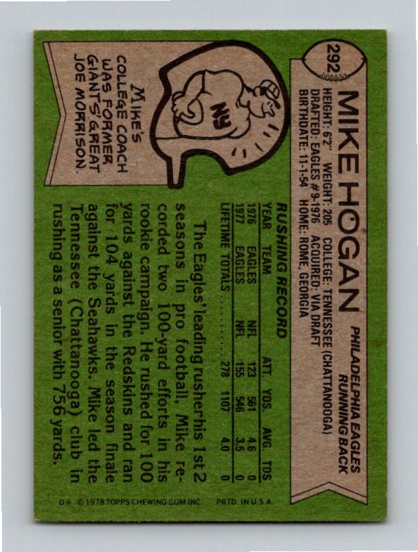 1978 Topps Mike Hogan #292