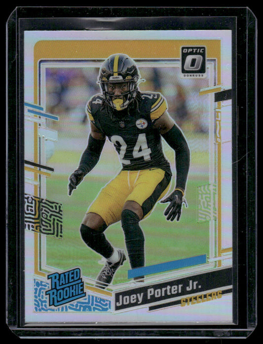 2023 Panini Donruss Optic Football Joey Porter Jr. #287 Holo Prizm Rated Rookie