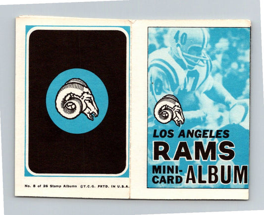 1969 Topps Los Angeles Rams #8 Mini Card Album