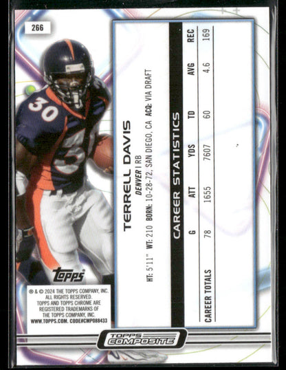 2023 Topps Composite Terrell Davis #266 Cosmic Nebula