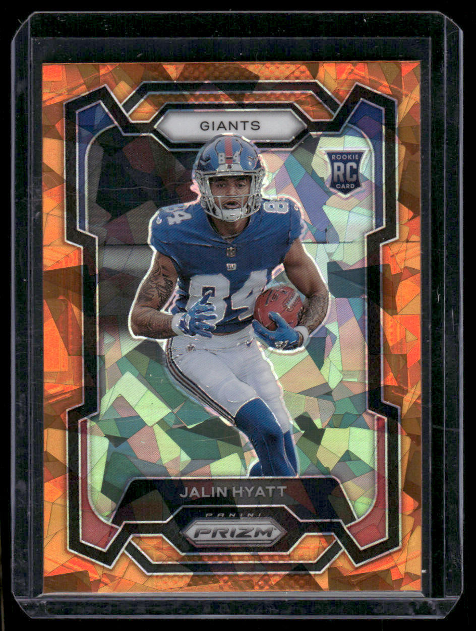 2023 Panini Prizm Jalin Hyatt #378 Orange Ice Rookie