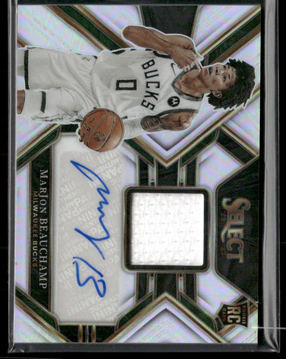 2022-23 Panini Select MarJon Beauchamp #RJA-MJB Rookie Autograph Relic /199