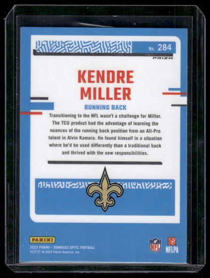 2023 Panini Donruss Optic Kendre Miller #284 Blue Hyper Prizm Rated Rookie