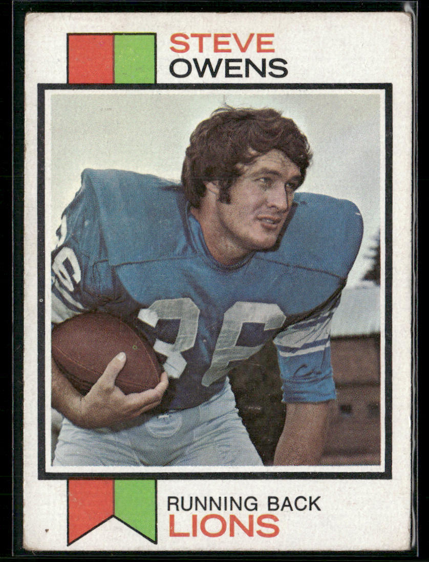 1973 Topps Steve Owens #495