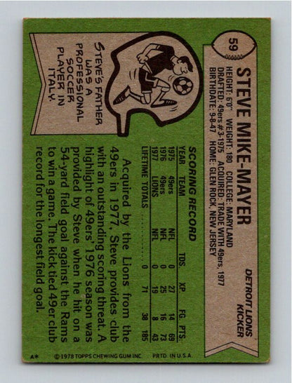 1978 Topps Steve Mike-Mayer #59