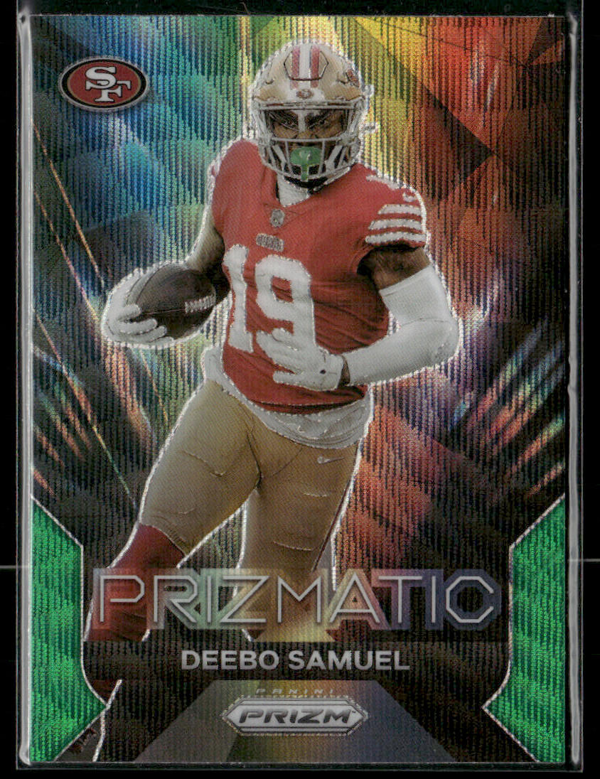 2023 Panini Prizm Deebo Samuel #17 Prismatic Green Wave