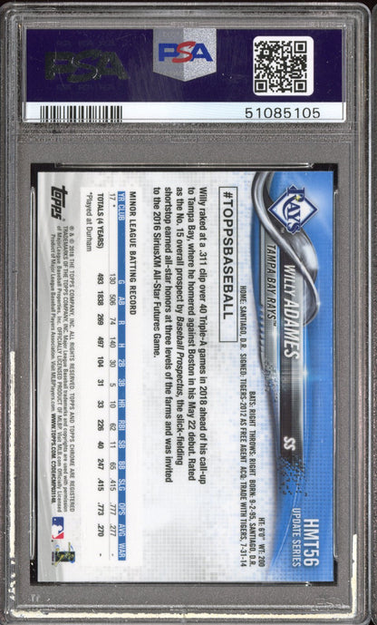 2018 Topps Chrome Update Willy Adames #HMT56 Update PSA 10