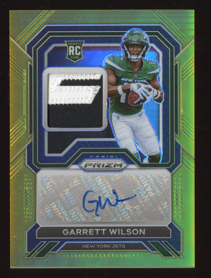 2022 Panini Football Garrett Wilson #RPA-GW 2/10 RC Autographed