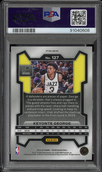 2023 Panini Prizm Keyonte George #127 Pulsar PSA 10