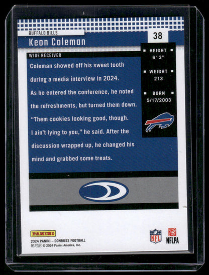 2024 Panini Donruss Football Keon Coleman #38 1994 Donruss