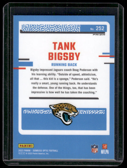 2023 Panini Donruss Optic Tank Bigsby #252 Holo Prizm Rated Rookie