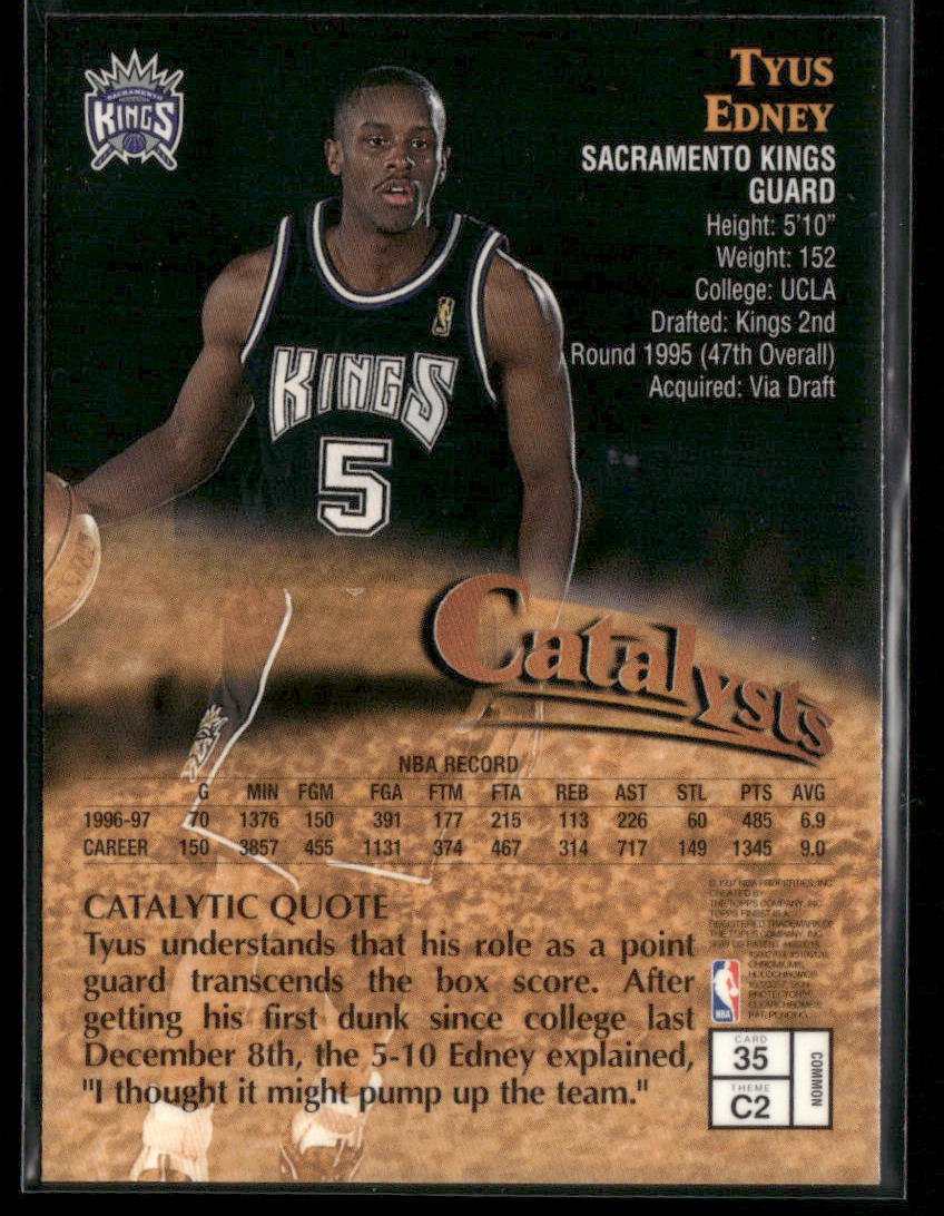 1997-98 Topps Finest Tyus Edney #C2 Catalyst