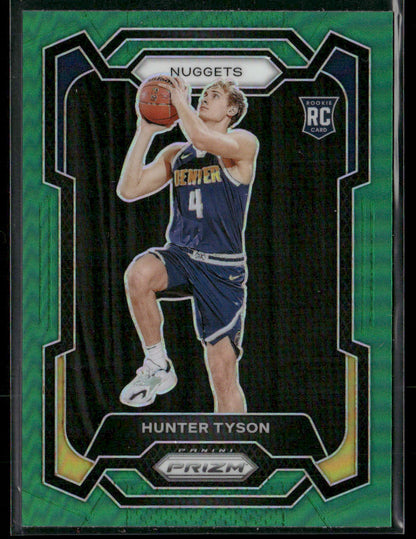 2023-24 Panini Prizm Hunter Tyson #171 Green Rookie