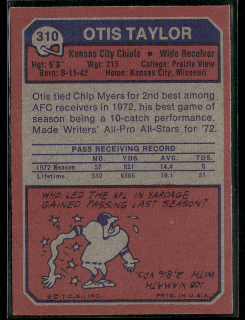 1973 Topps Otis Taylor #310