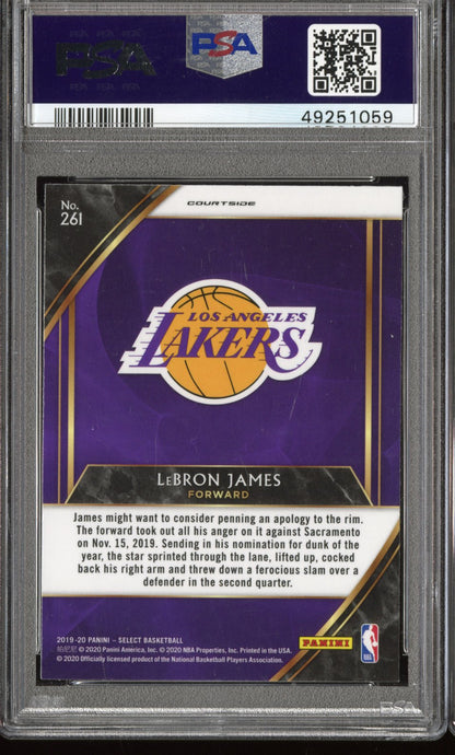 2019 Panini Select LeBron James #261 PSA 9