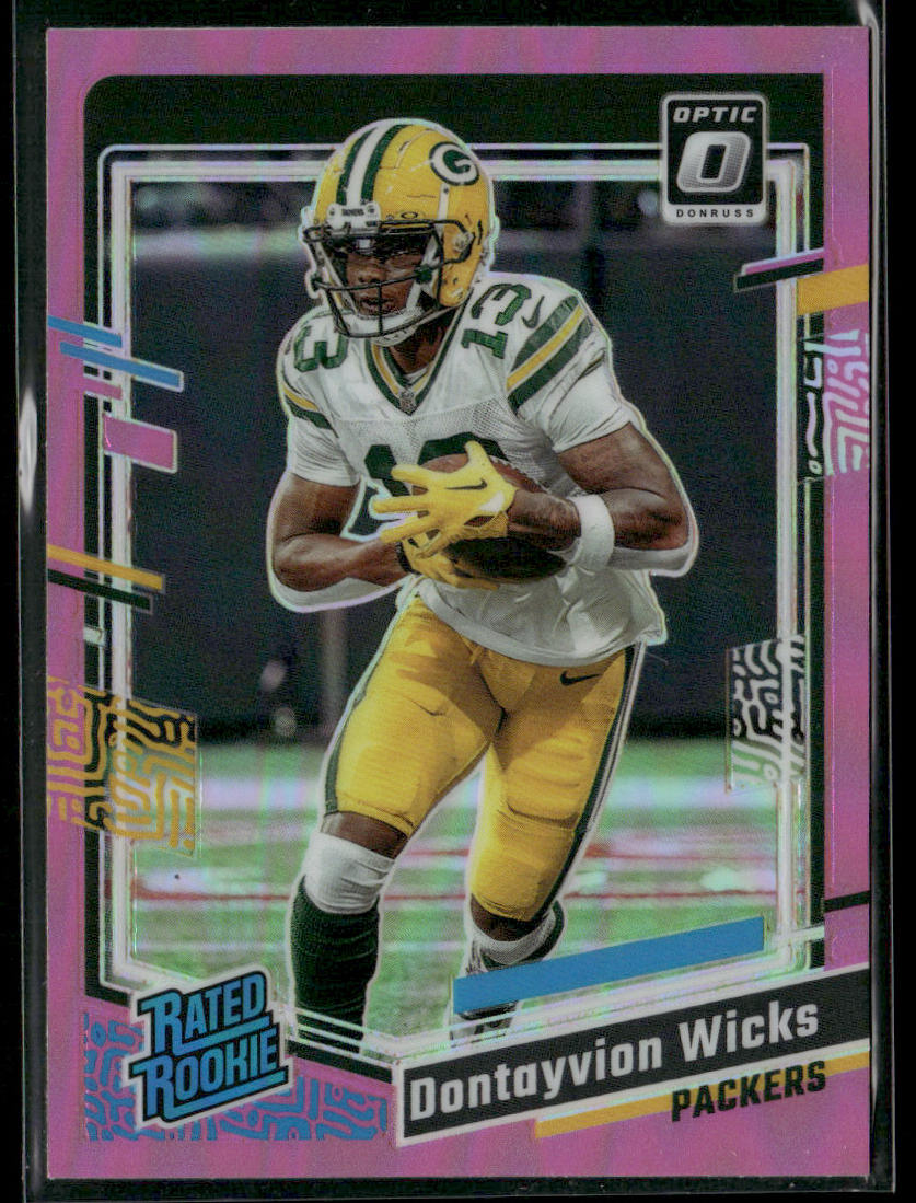 2023 Panini Dontayvion Wicks #249 Rated Rookie