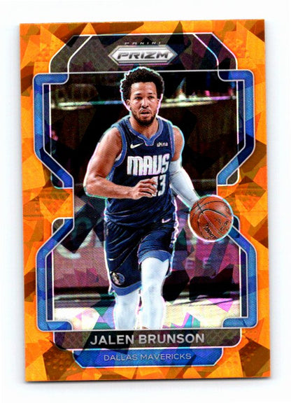 2021-22 Prizm Jalen Brunson #144 Orange Ice Prizm