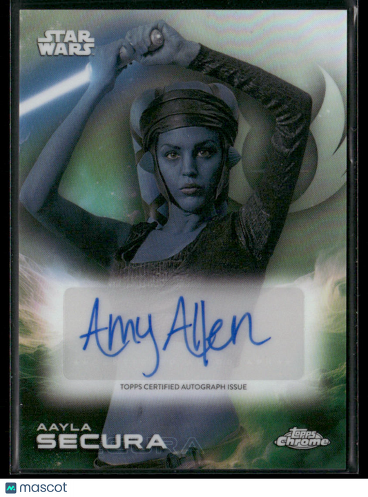 2025 Topps Chrome Star Wars Aayla Secura/Amy Allen Refractor Auto #A-AM