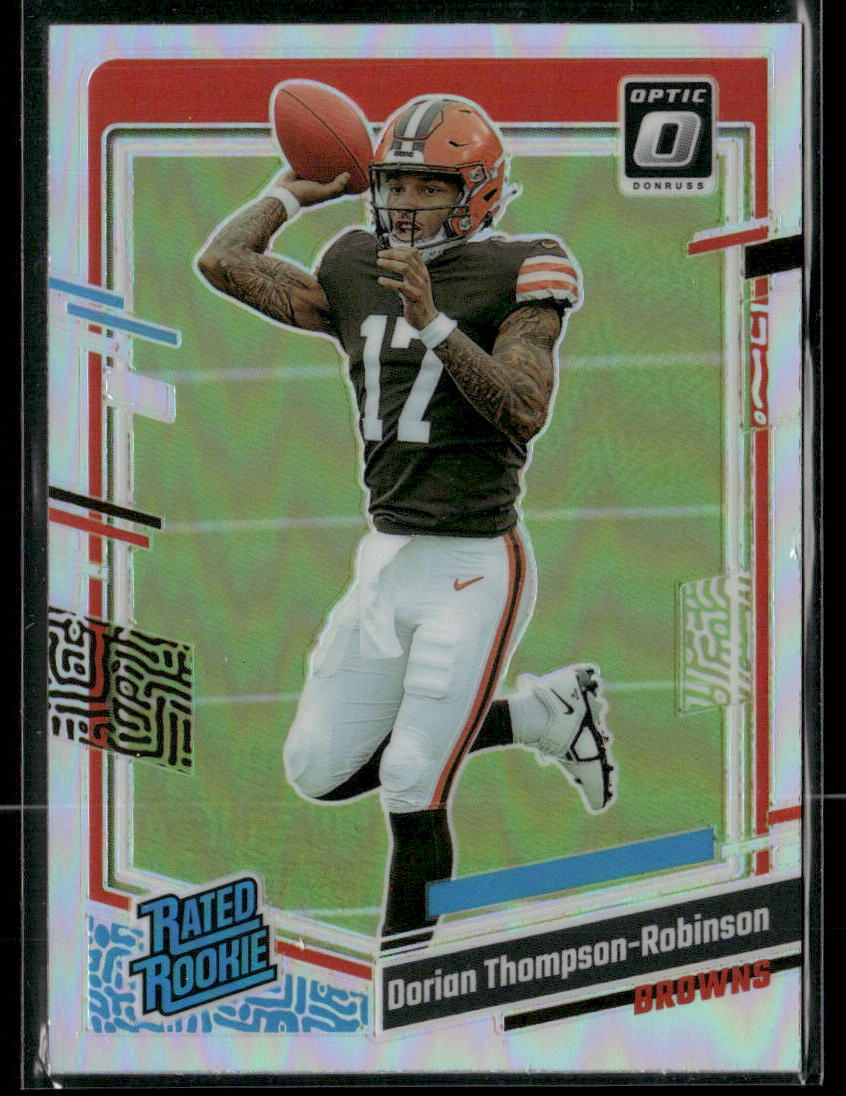 2023 Panini Donruss Optic Dorian Thompson-Robinson #225 Holo Rated Rookie