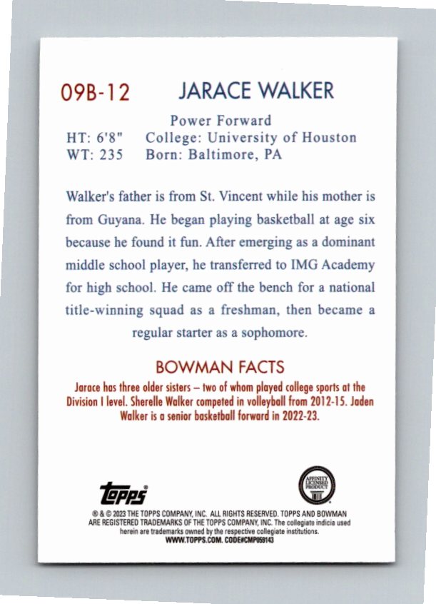 Jarace Walker #09B-12 RC