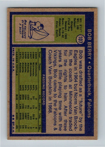 1972 Topps Bob Berry #107