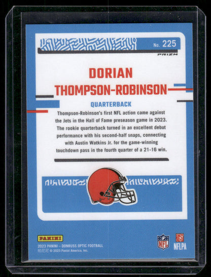 2023 Panini Donruss Optic Dorian Thompson-Robinson #225 Pink Prizm Rated Rookie