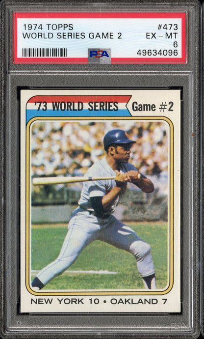 1974 Topps World Series Game 2 #473 PSA 6