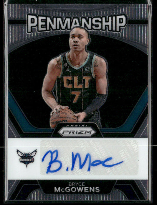 2023-24 Panini Prizm Bryce McGowens #PNM-MCG Penmanship Autograph