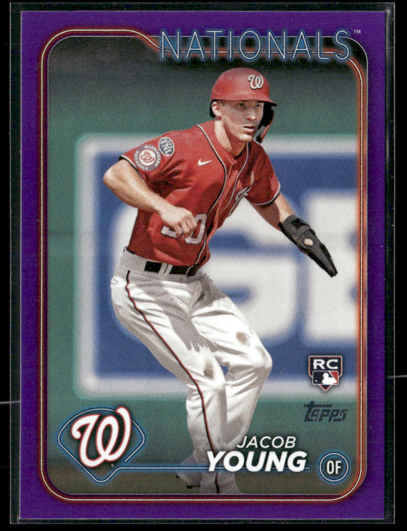 2024 Topps Series 2 Jacob Young #397 Purple Rookie