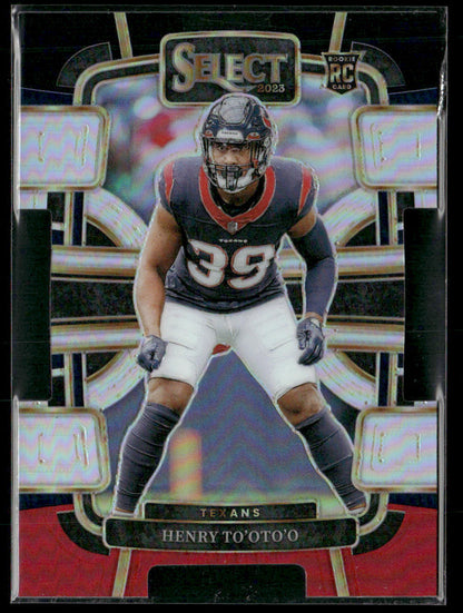 2023 Panini Select Henry To'oto'o #39 Die Cut RC