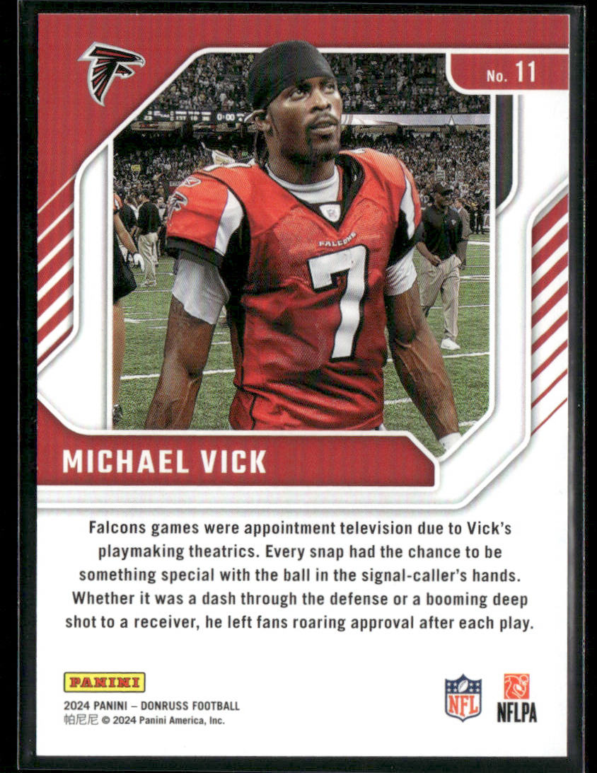 2024 Panini Donruss Football Michael Vick #11 Legend Series