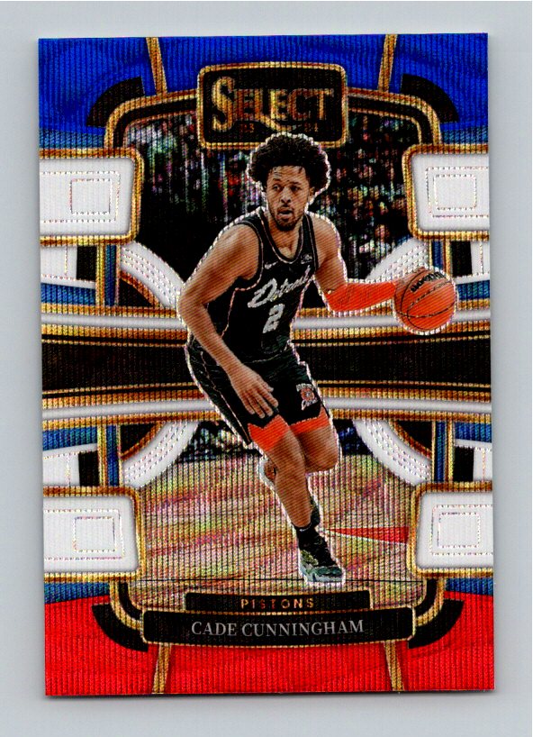 2023 Panini Select Cade Cunningham #26 Red White Blue Wave