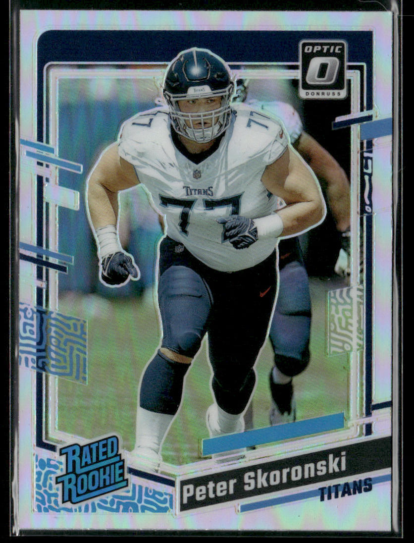 2023 Panini Peter Skoronski #296 Holo Prizm Rated Rookie