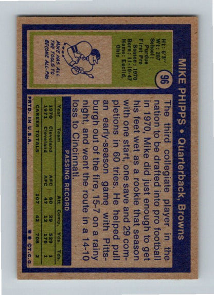 1972 Topps Mike Phipps #96