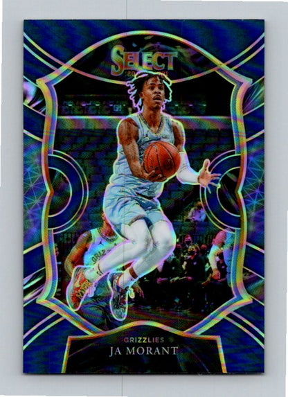 2020 Panini Select Ja Morant #60 Blue White Purple Ice