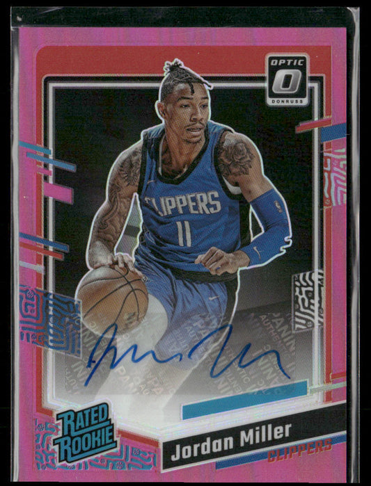 2022-23 Panini Donruss Optic Jordan Miller #279 Pink Autograph 15/25