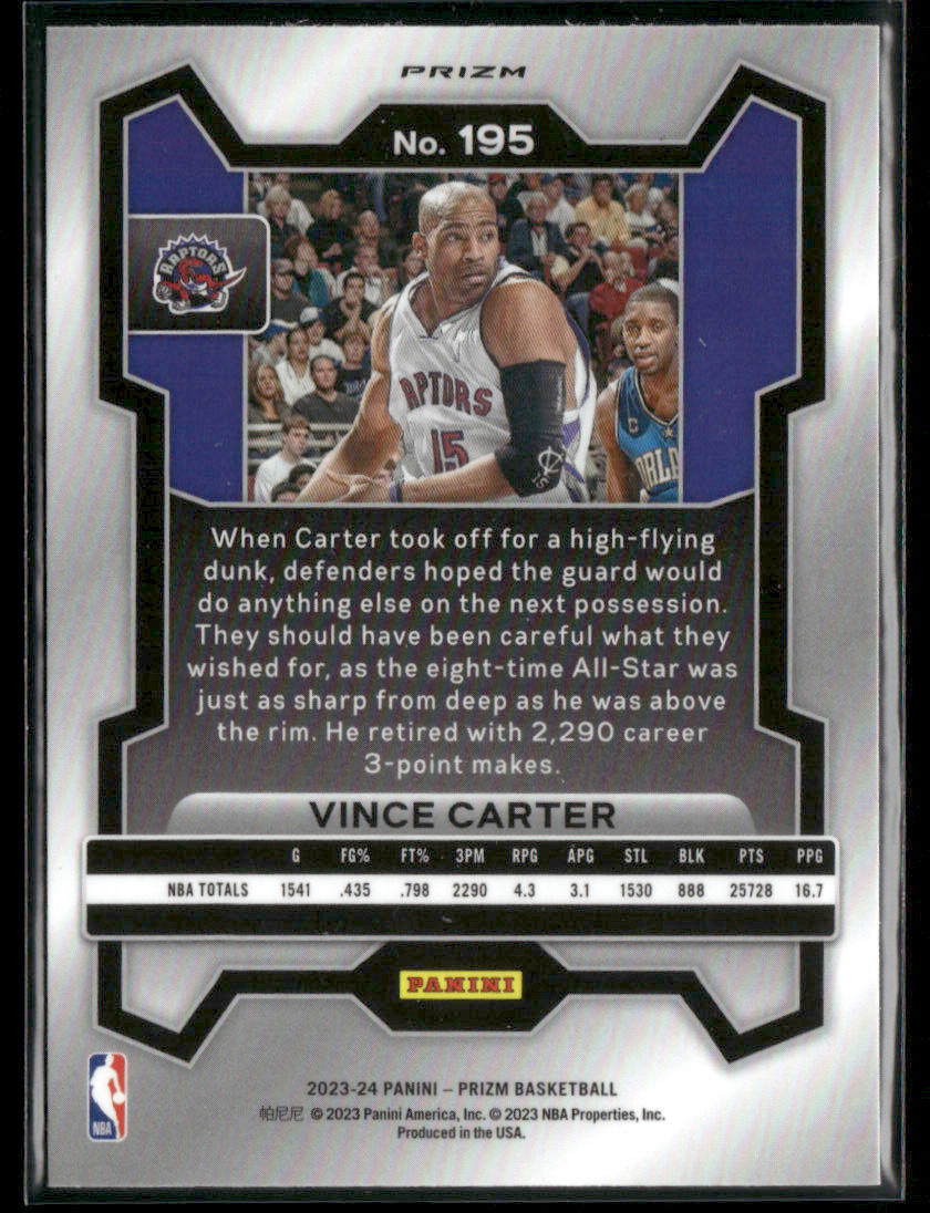 2023-24 Prizm Vince Carter #195 #1541