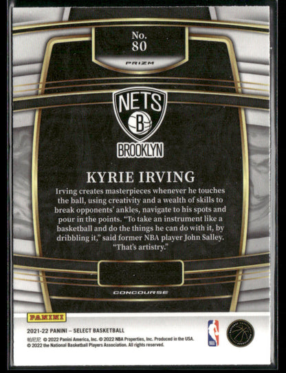 2021-22 Panini Select Kyrie Irving #80 Red Wave