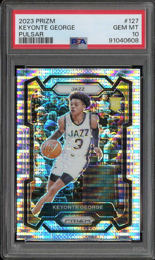 2023 Panini Prizm Keyonte George #127 Pulsar PSA 10