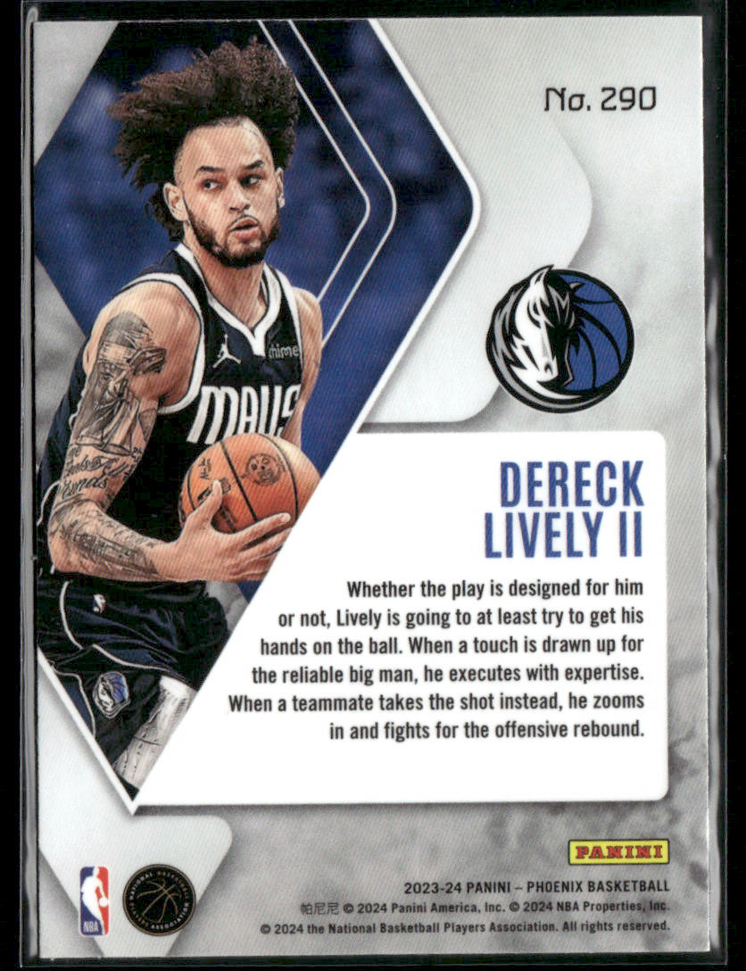 2023-24 Panini Phoenix Dereck Lively II #290 Blue Ice Rookie