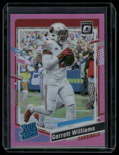 2023 Panini Garrett Williams #203 Pink Prizm Rated Rookie