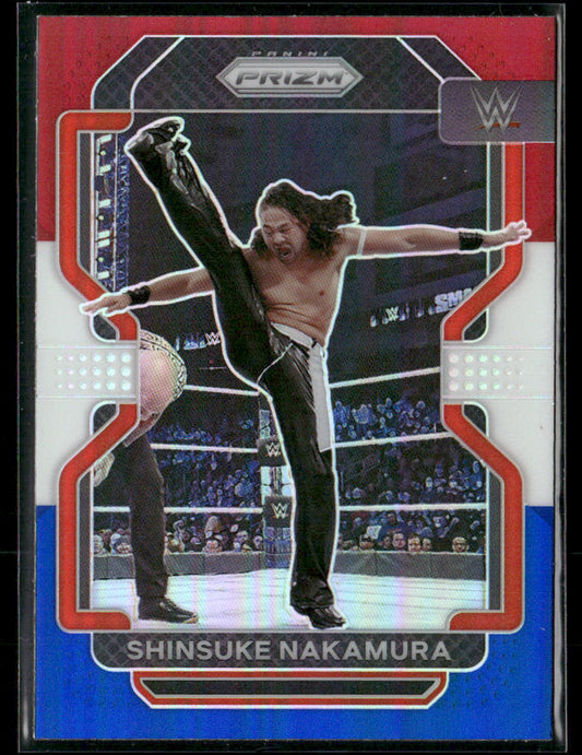 2022 Prizm WWE Shinsuke Nakamura #138 Red White Blue