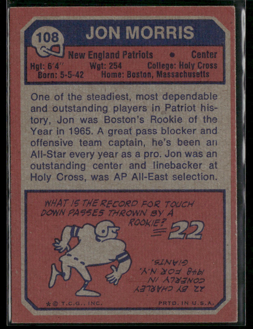 1973 Topps Jon Morris #108