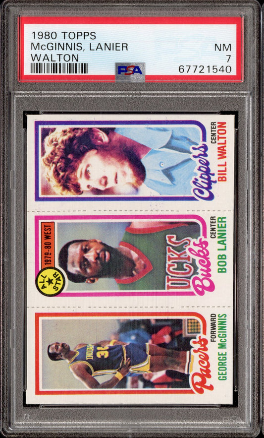 1980 Topps Mcginnis, Lanier Walton PSA 7