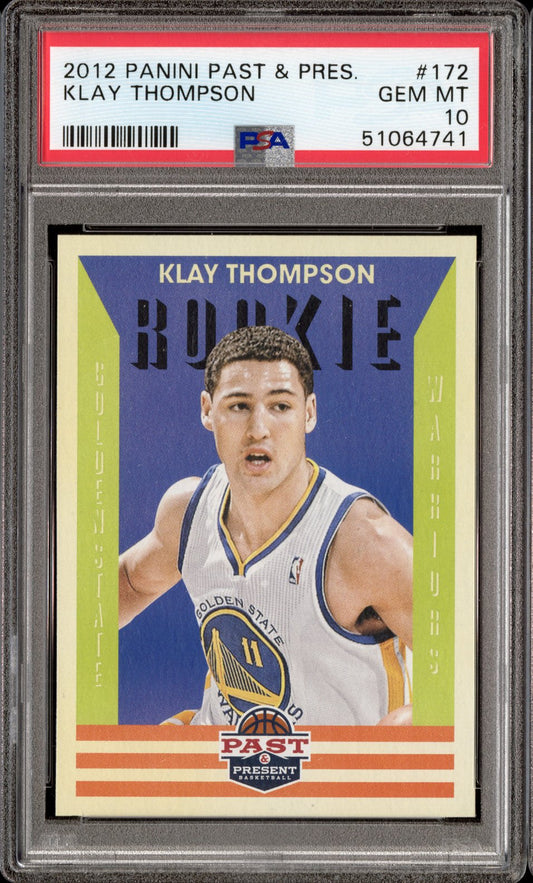 2012 Panini Past & Present Klay Thompson #172 PSA 10