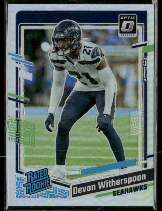 2023 Panini Donruss Optic Devon Witherspoon #292 Holo Rated Rookie