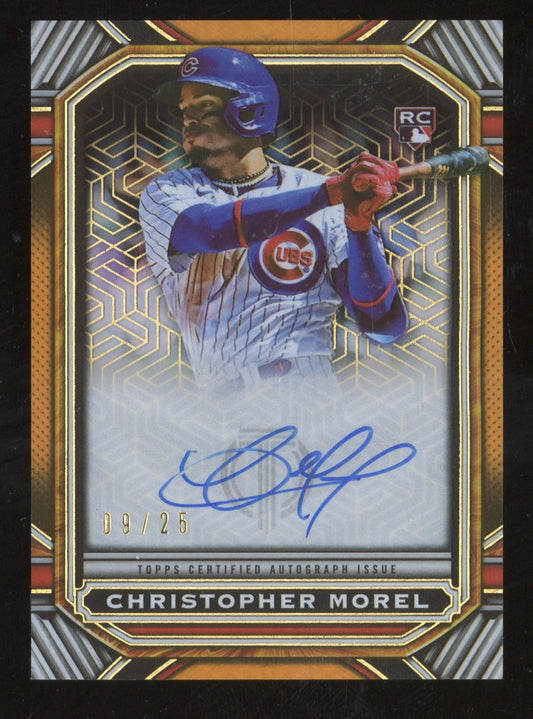 2023 Topps Tribute Christopher Morel #IPA-CM RC 09/25 Autographed