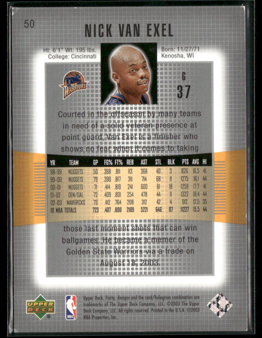 Finite Nick Van Exel #37 1960/1999